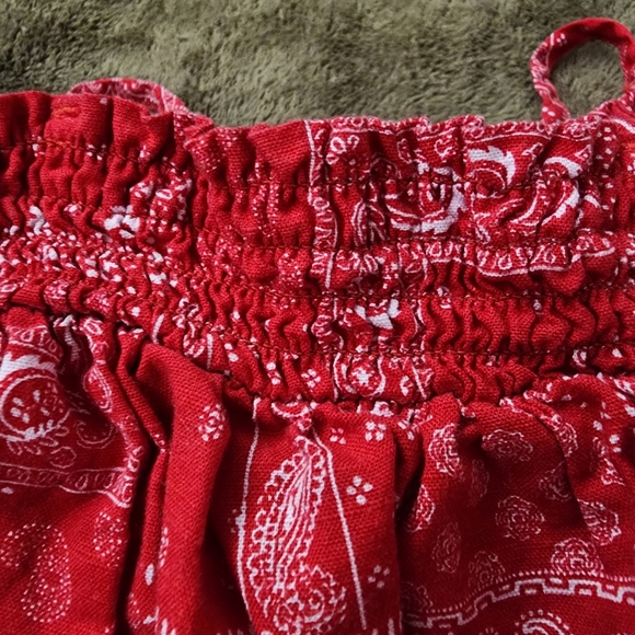 OshKosh B'Gosh Red Bandana Print Two-Piece Set 3T - Picture 9 of 11